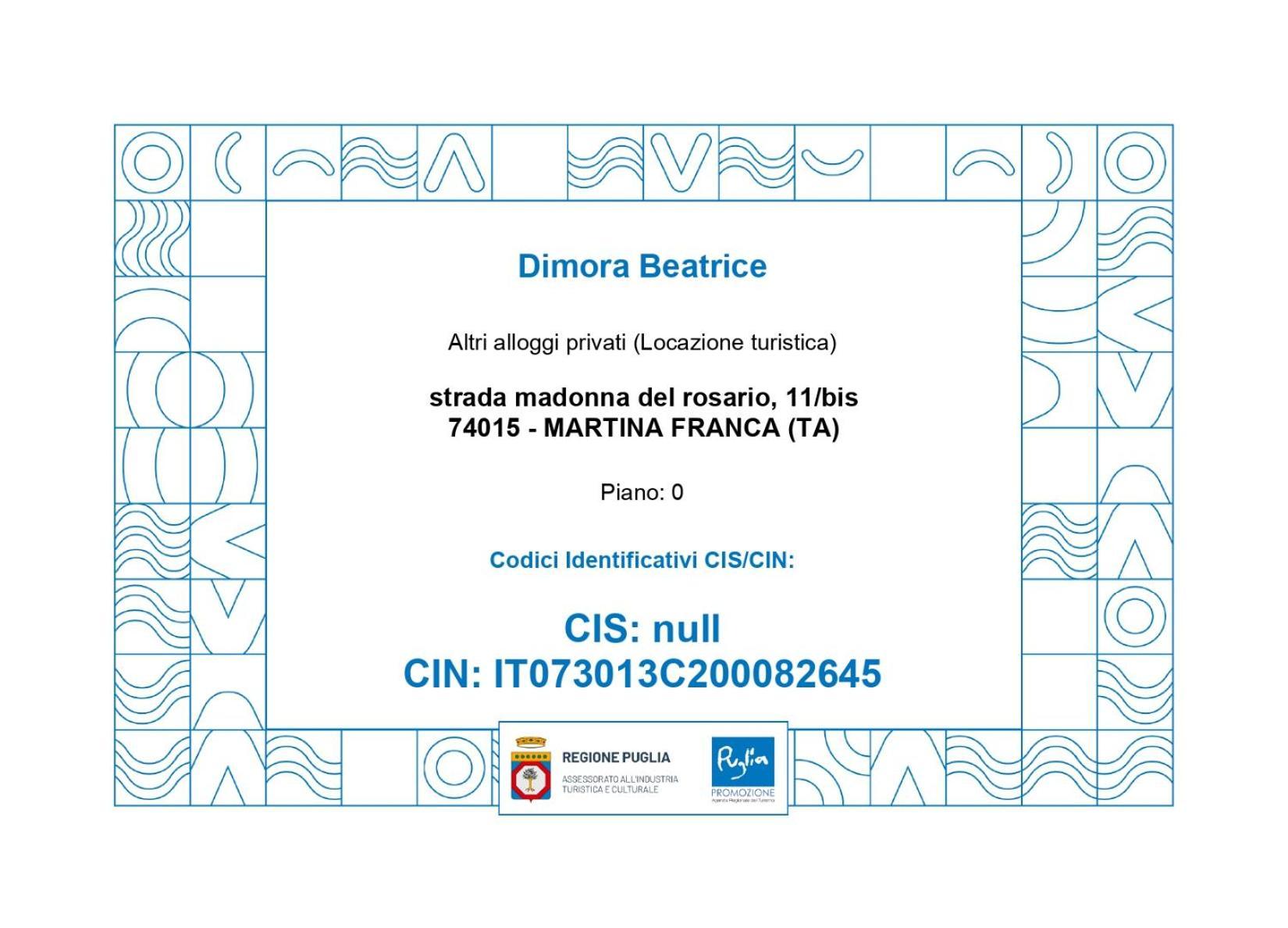Dimora Beatrice Villa Martina Franca Exteriör bild